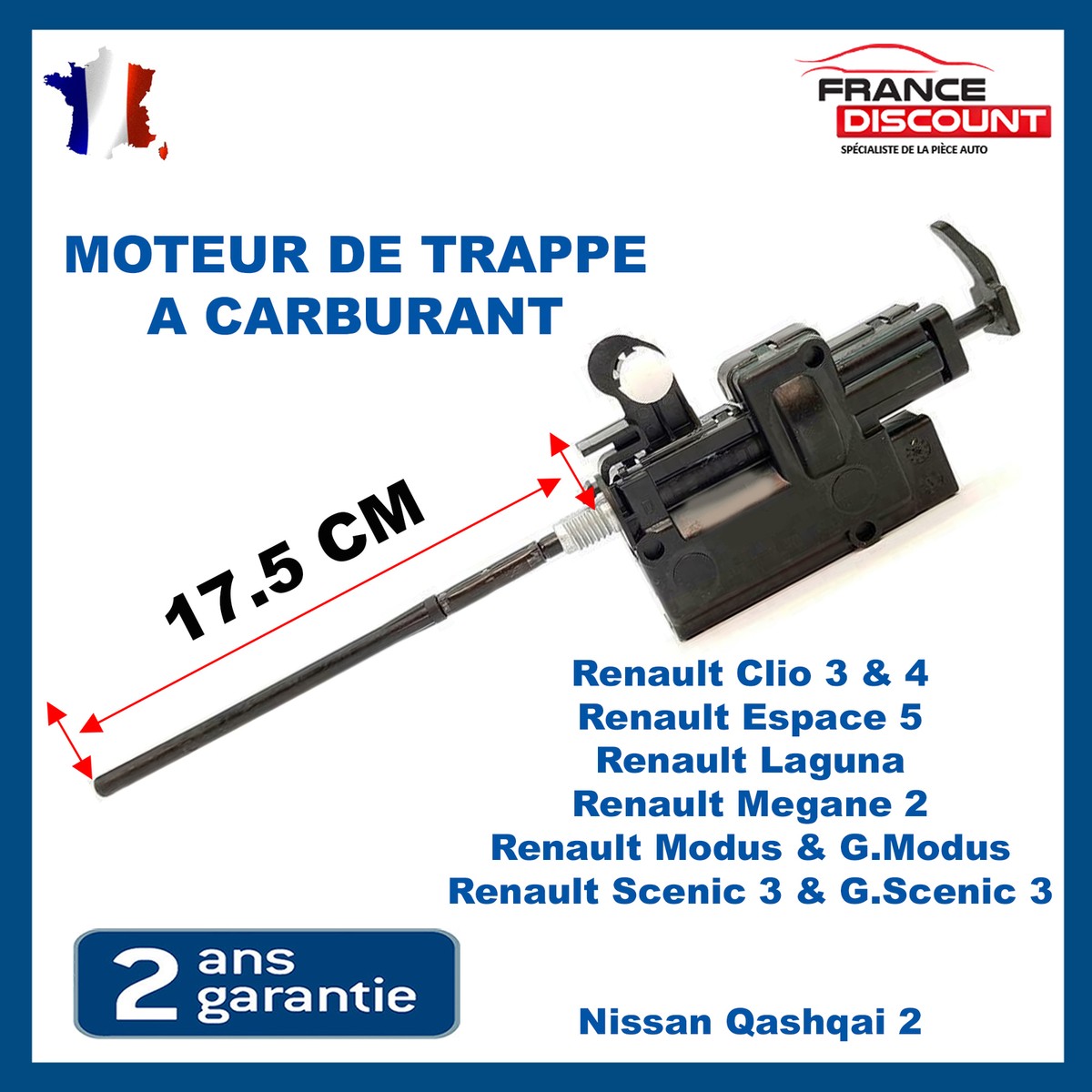 Trappe à carburant renault clio 4