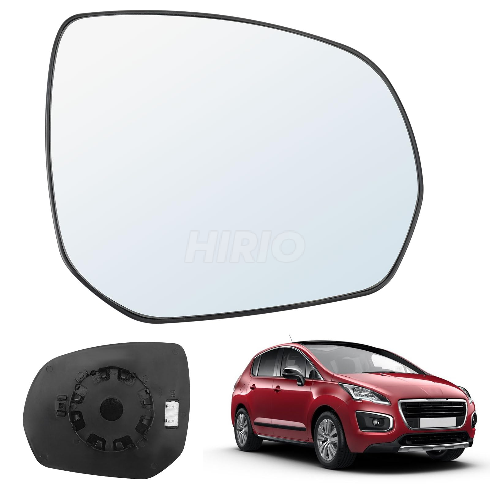 Miroirs en verre droite peugeot 3008, 5008