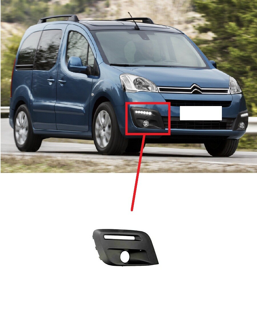 Calandre pare-chocs avant Citroen berlingo, Peugeot partner