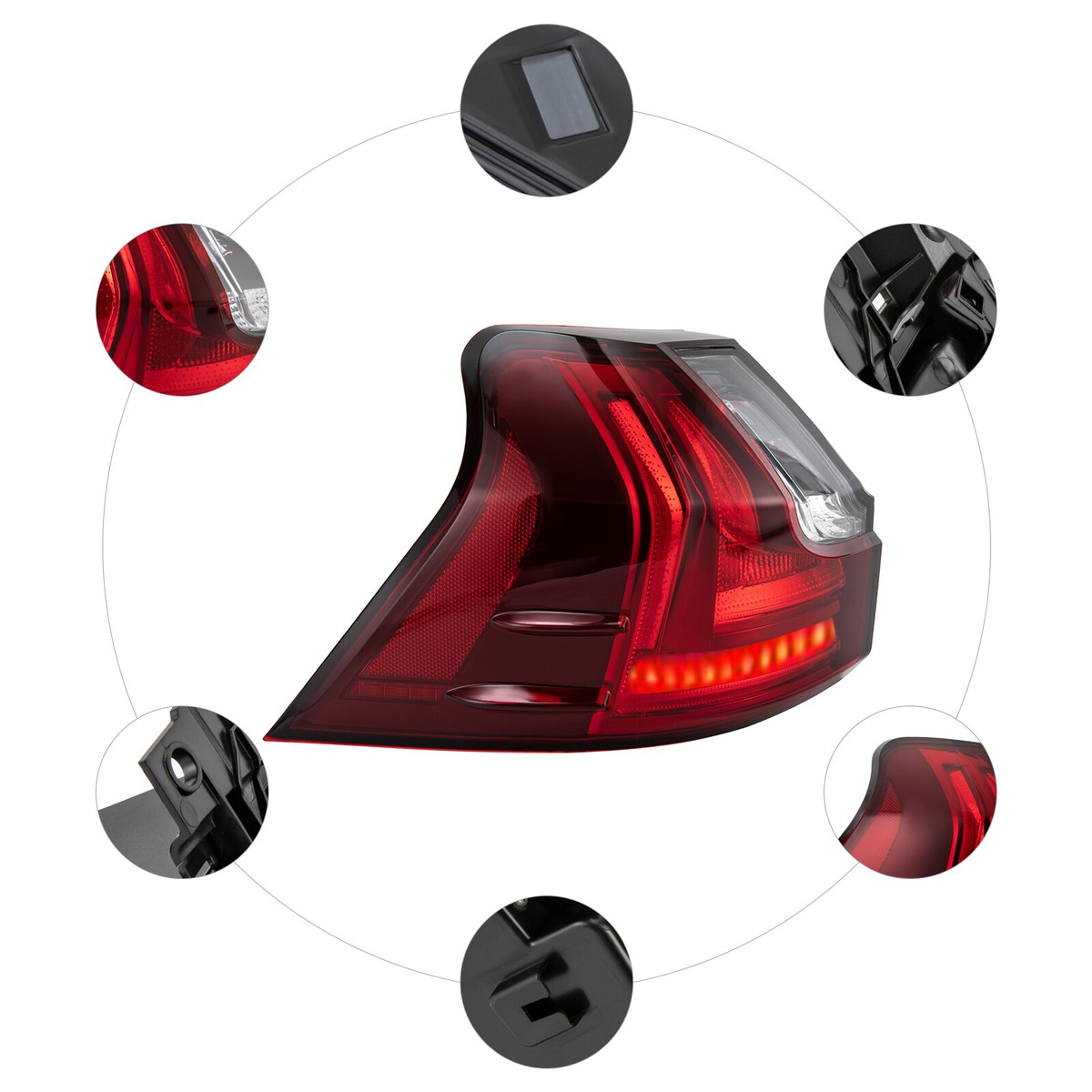 Peugeot 3008 feu arrière droite led