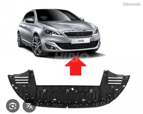 Cache sous pare-chocs peugeot 308